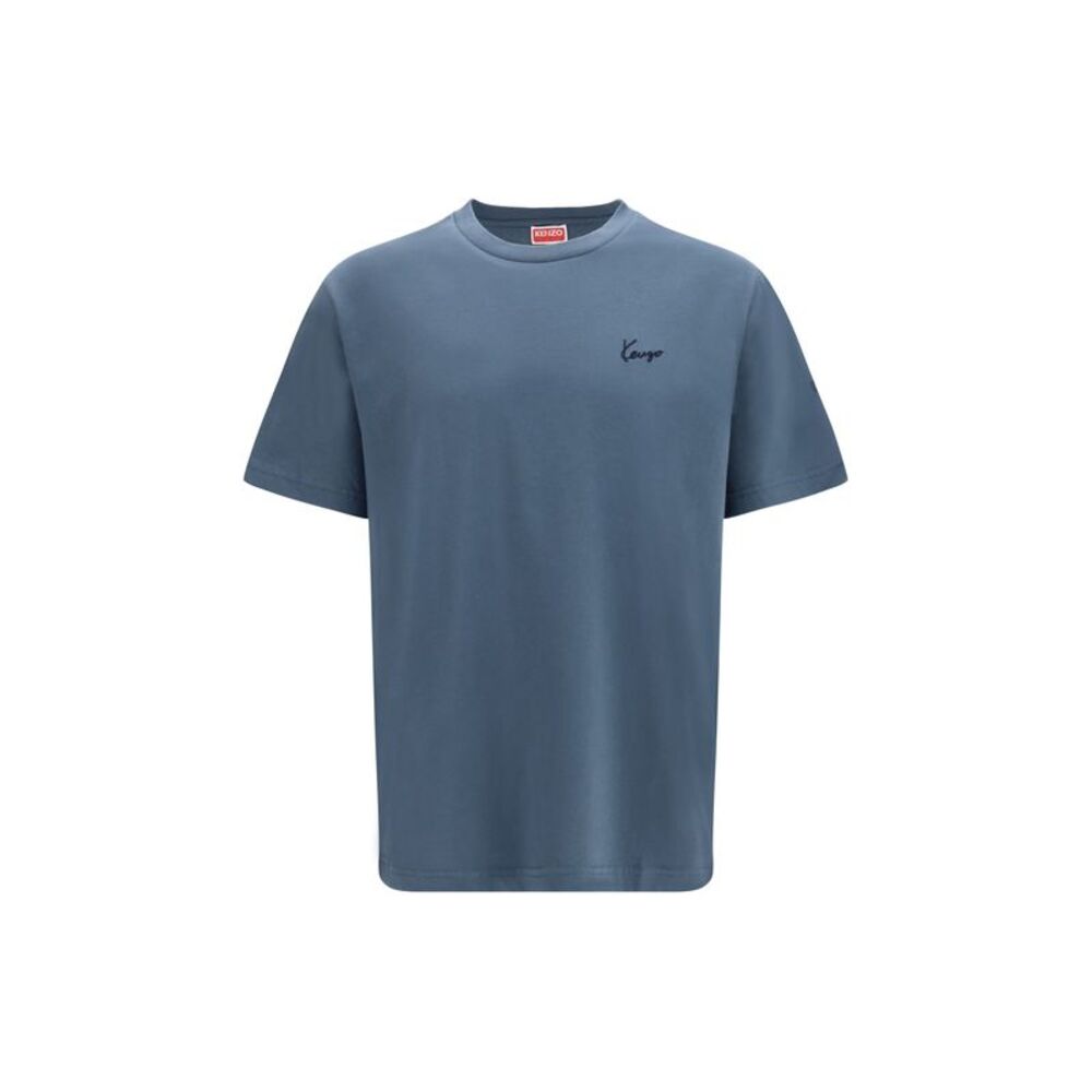 Kenzo Men Kenzo Signature Embroidered Cotton T-Shirt